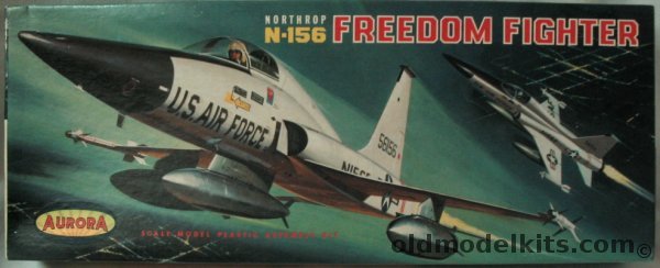 Aurora 1/48 Northrop N-156 (F-5 Prototype) Freedom Fighter, 140-130 plastic model kit